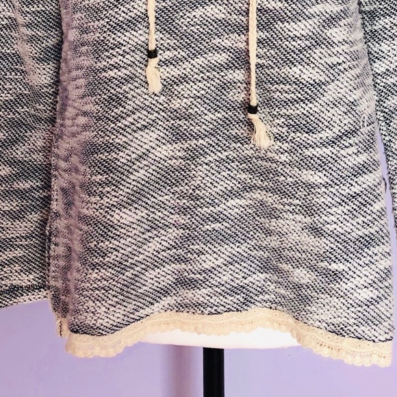 American rag heather grey lace up hoodie - Picture 5 of 5